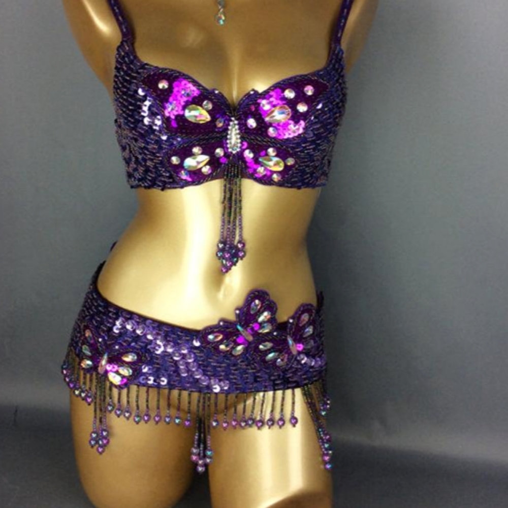 Butterfly costume for mardi gras and belly dance